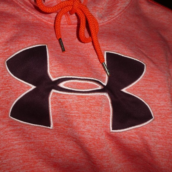 Under Armour Orange Hoodie Unisex XS - Picture 6 of 6